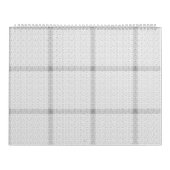 Calendrier Un motif texturé aux teintes blanches et grises, (Protection)