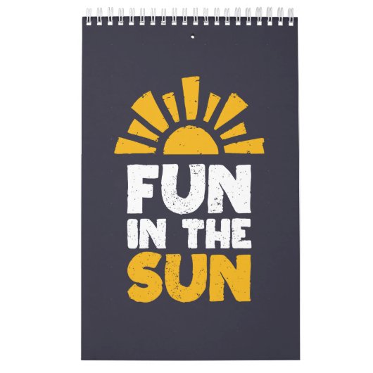 Calendrier Un signe qui dit plaisir sur le soleil (Protection)