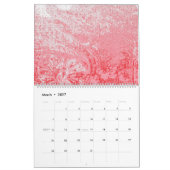 Calendrier un tableau d'un ciel rouge arboré (Mar 2027)