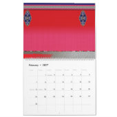 Calendrier un tableau d'une femme en robe rose (Feb 2027)