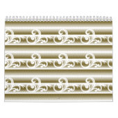 Calendrier Un tapis richement coloré présente une géométrie s (Protection)