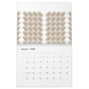 Calendrier Un triangle blanc équilatéral centré sur une plain