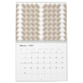 Calendrier Un triangle blanc équilatéral centré sur une plain (Feb 2027)