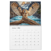 Calendrier Une année avec la Chouette Tawny 20XX (Jan 2026)