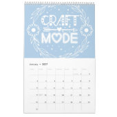 Calendrier Une année d'artisanat (Jan 2027)
