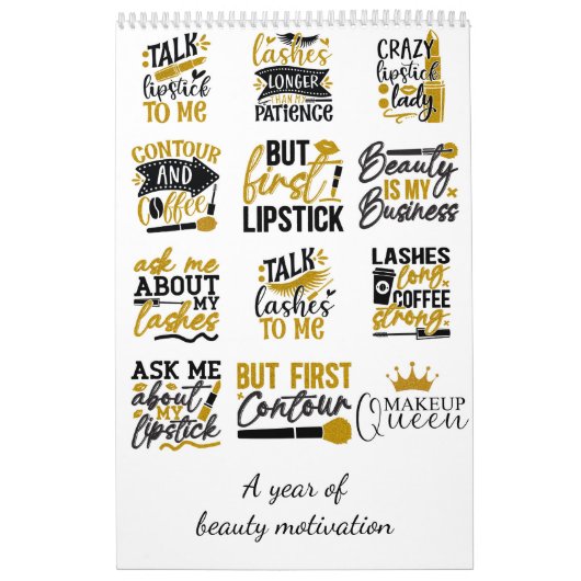 Calendrier Une année de motivation beauté (Protection)