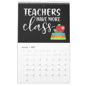 Calendrier Une année de motivation des enseignants (Jan 2027)