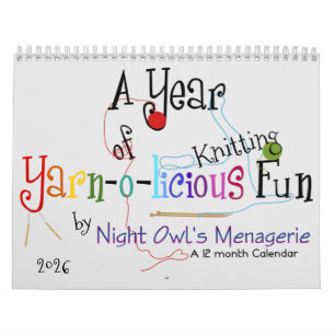 Calendrier Une année de Tricot amusant pour le fil-o-licious