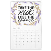 Calendrier Une année de vibrations positives (Mar 2026)