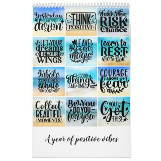 Calendrier Une année de vibrations positives