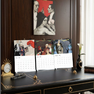 Calendrier Une année d'émotion et de style Art Déco Mode de