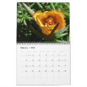 Calendrier Une année des fleurs (Feb 2026)