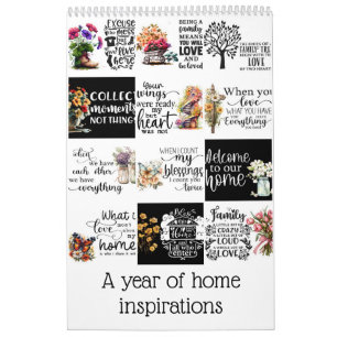 Calendrier Une année d'inspiration familiale