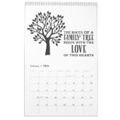 Calendrier Une année d'inspiration familiale (Jan 2026)