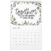 Calendrier Une année d'inspiration familiale (Mar 2027)
