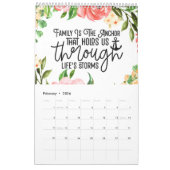 Calendrier Une année d'inspiration familiale (Feb 2026)