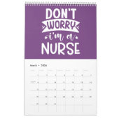 Calendrier Une année d'inspiration infirmière (Mar 2026)