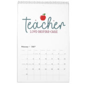 Calendrier Une année d'inspiration pour la vie des enseignant (Feb 2027)