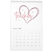 Calendrier Une année d'inspiration pour la vie des enseignant (Jan 2026)