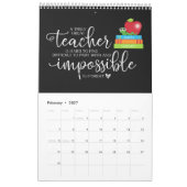 Calendrier Une année d'inspiration pour les enseignants (Feb 2027)