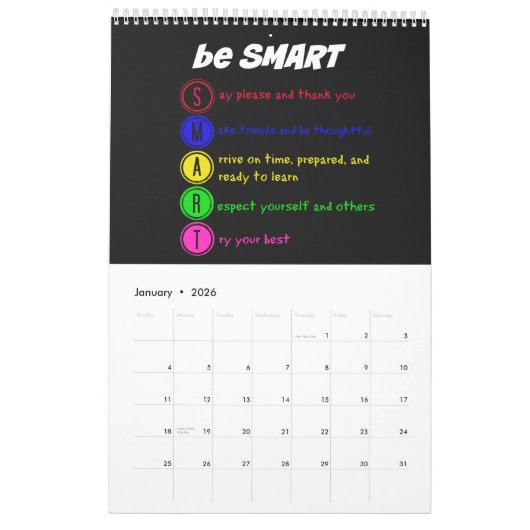 Calendrier Une année d'inspiration pour les enseignants (Jan 2026)