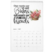 Calendrier Une année d'inspiration soeur (Mar 2027)