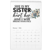 Calendrier Une année d'inspiration soeur (Feb 2026)