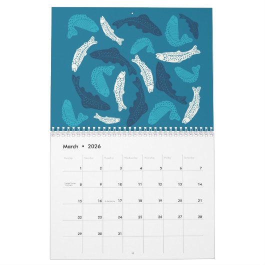 Calendrier Une année sauvage et merveilleuse illustrée (Mar 2026)