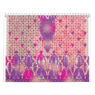 Calendrier une conception d'un arrière - plan pourpre avec de