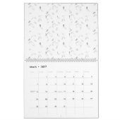 Calendrier Une disposition visuellement attrayante de blanc e (Mar 2027)