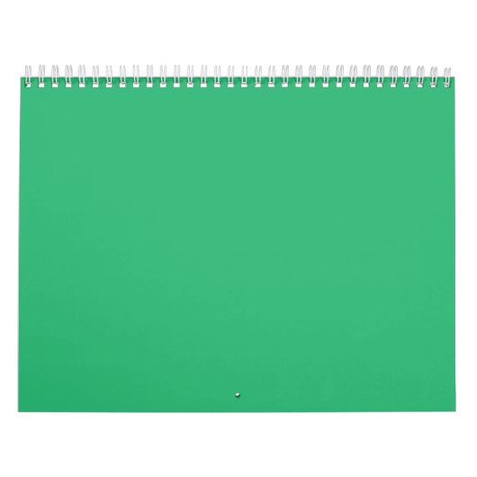 Calendrier Une feuille verte vif avec des veines proéminentes (Protection)