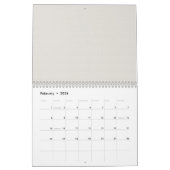 Calendrier Une forme blanche optimisée dans le design, mettan (Feb 2026)