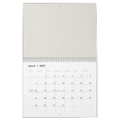 Calendrier Une forme blanche optimisée dans le design, mettan (Mar 2027)