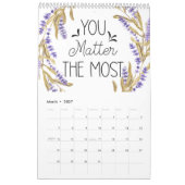 Calendrier Une pensée positive uniquement (Mar 2027)