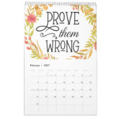Calendrier Une pensée positive uniquement (Feb 2027)