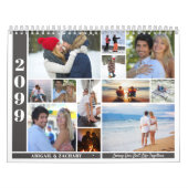 Calendrier Une photo par mois et un collage sur la couverture (Protection)