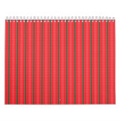 Calendrier Une pomme rouge vif est posée sur une surface blan (Protection)