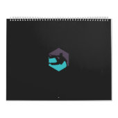 Calendrier une silhouette d'un homme tenant une planche de su (Protection)