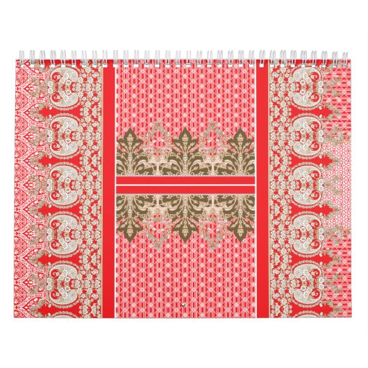 Calendrier Une superbe robe mariage indienne ornée d'un ric (Protection)