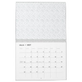 Calendrier Une surface entièrement blanche et sans fonctionna (Mar 2027)