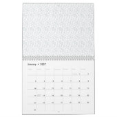 Calendrier Une surface entièrement blanche et sans fonctionna (Jan 2027)