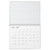 Calendrier Une surface entièrement blanche et sans fonctionna (Mar 2027)