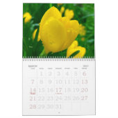 Calendrier une touche de jaune pour 2025 (Mar 2027)