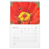 Calendrier une touche de rouge pour 2025 (Feb 2027)