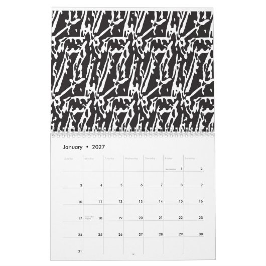 Calendrier Une variété de légumes frais, y compris les tomate (Jan 2027)