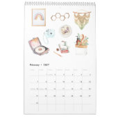 Calendrier Une vie hybride | Illustrations d'aquarelle (Feb 2027)