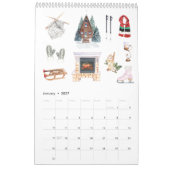 Calendrier Une vie hybride | Illustrations d'aquarelle (Jan 2027)