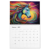 Calendrier Unicorn Dreams enchanté (Feb 2027)