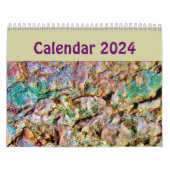 Calendrier Unique Abstrait Art Calendar 2023 Arrière - plan (Protection)