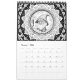 Calendrier Unique couleur Mandala Gnome (Feb 2026)